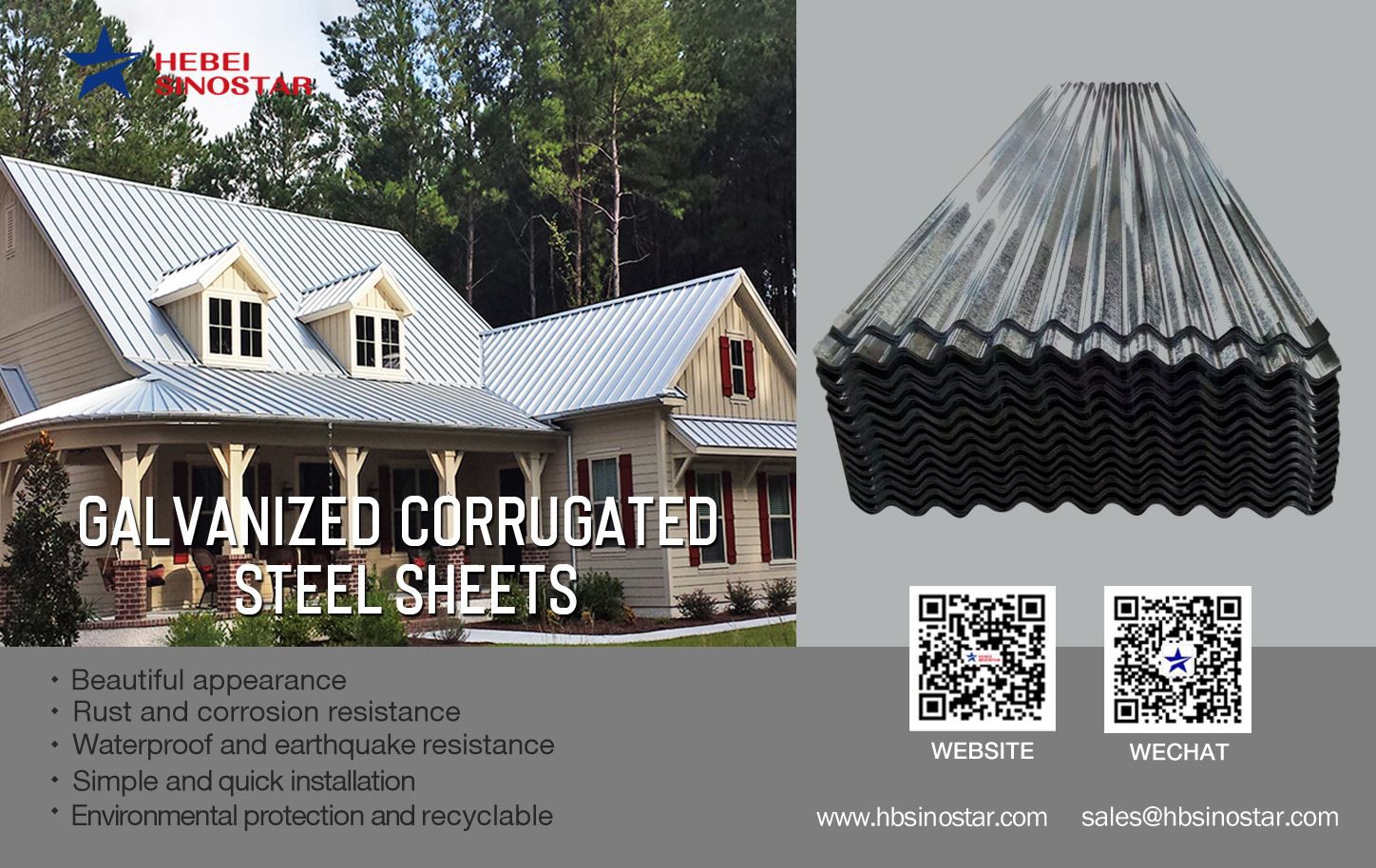 Galvanized Corrugated Roof Steel Sheet Hebei Sinostar-5 Galvanized Corrugated Roof Steel Sheet Hebei Sinostar-5