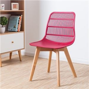 Пластмасов трапезарен стол с облегалка